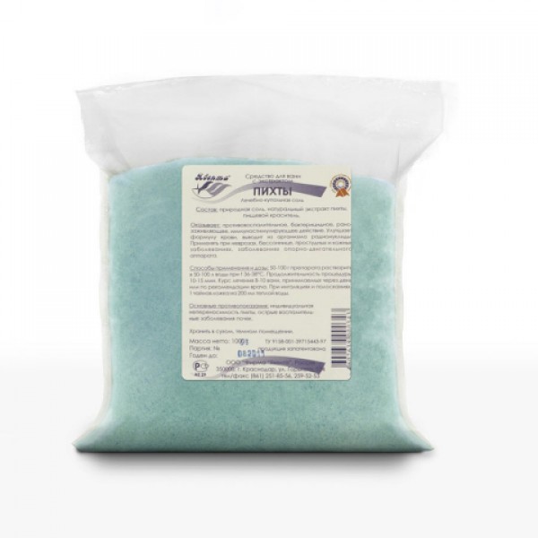 Лечебно-купальная соль с экстрактом пихты 1,0 кг